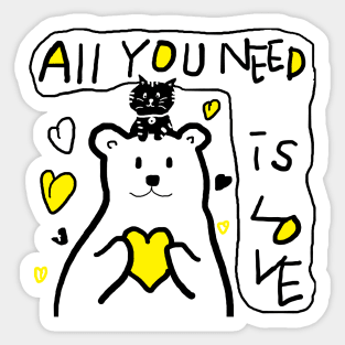 all you need is love Sticker